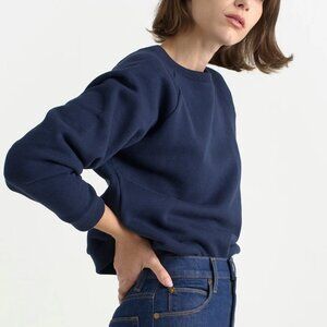 Jamie Haller The Daily Sweatshirt Navy Blue Size Small